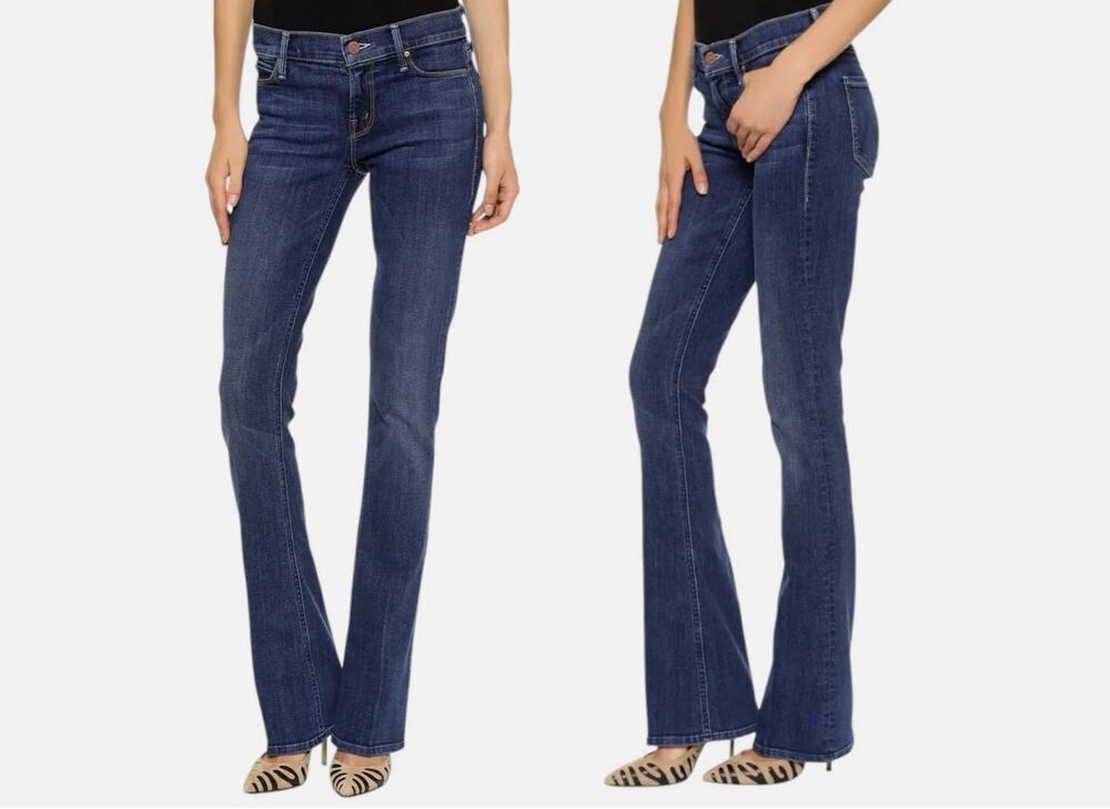 Mother Denim The Runaway Skinny Flare Flowers From The Storm Jeans Size 32
